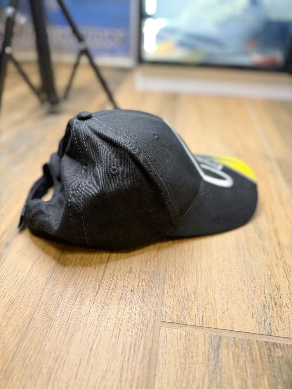 Y2K Racing Hat Chevrolet Camaro Black Yellow Embroidered Adjustable